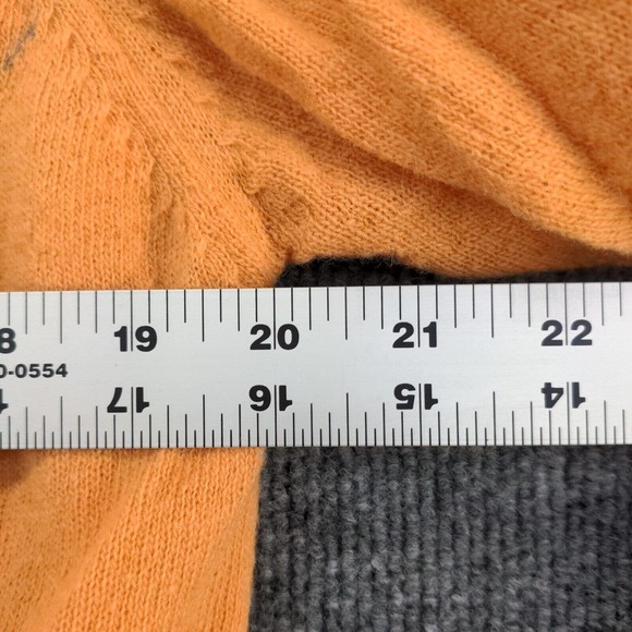 Ping Collection Men's Knit Sweater Orange M Argyle Diamond V-Neck - Picture 12 of 12